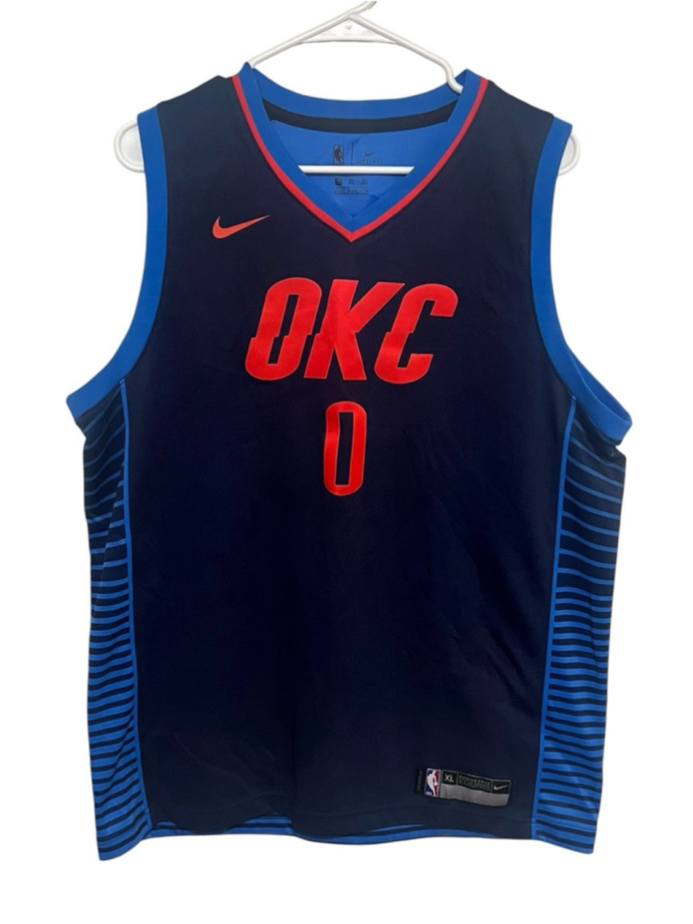 Nike OKC Thunder Russell Westbrook Jersey Youth XL Swingman Statement Edition